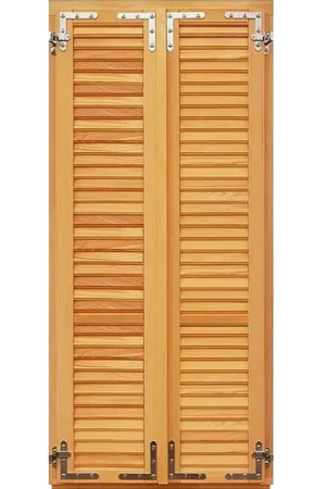 Drvena balkonska vrata sa griljama 100x220