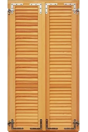 Drvena balkonska vrata sa griljama 120X220/2