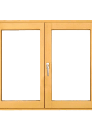 Drveni prozor sa griljama 140x120/2