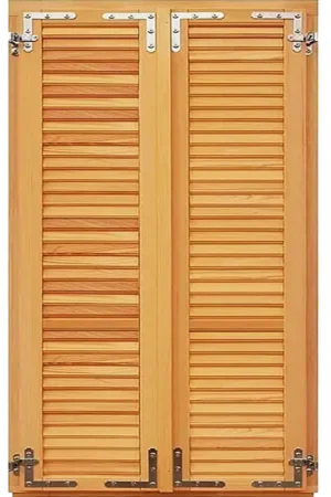 Drvena balkonska vrata sa griljama140X210/2