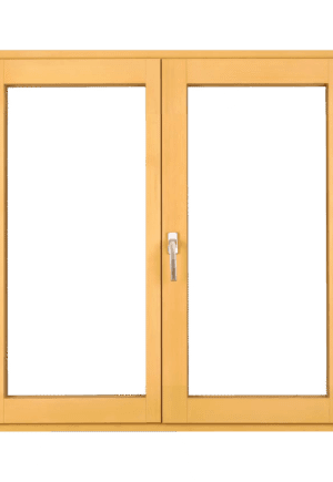 Drveni prozor sa griljama 140x140/2