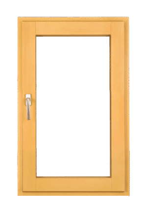 Drveni prozor sa griljama 80x120