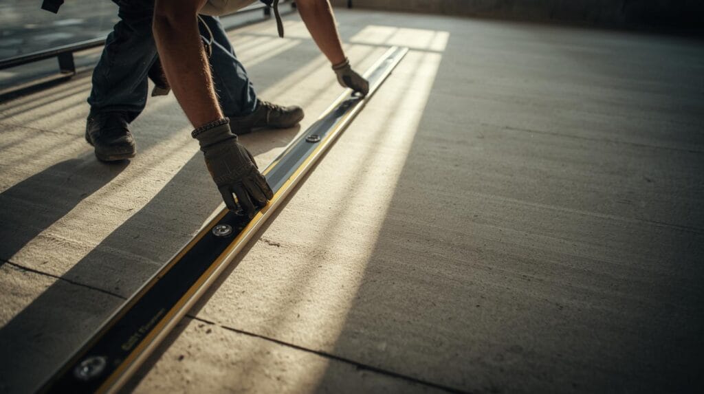 Provjera ravnosti podloge prije postavljanja laminata